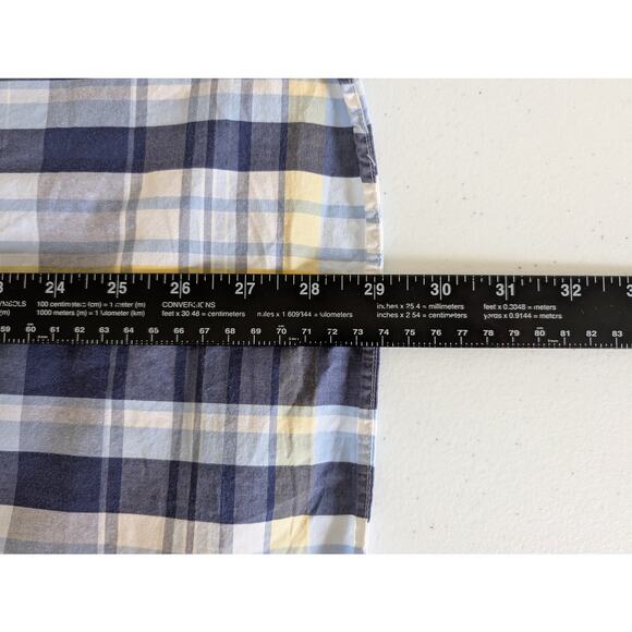 Mario Zegnoti Poplin Shirt Men L* Check Button Down Long Sleeve Contrast Trim - Picture 11 of 13